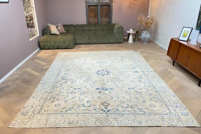 Vintage vloerkleed 60153 370cm x 250cm