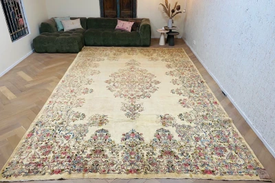 Vintage perzisch kirman vloerkleed 56247 460cm x 297cm 2950