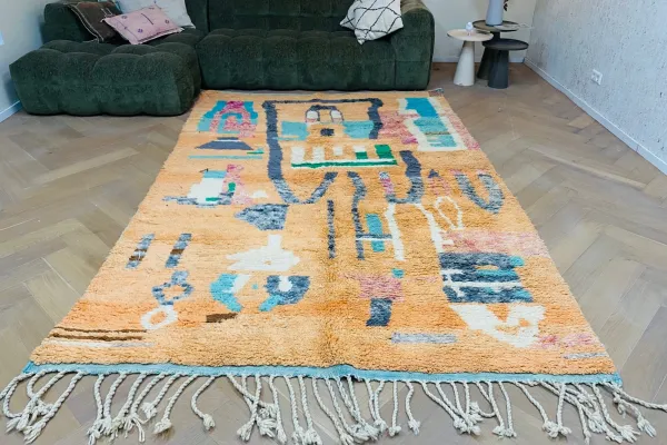 boujaad 12422 305cm x 200cm  met zachte pastel kleuren