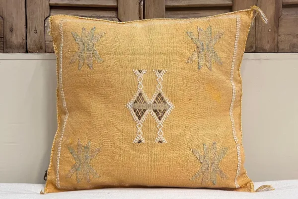 Sabra Kussen Marokko geel 45cm x 45cm incl vulling nr.14181