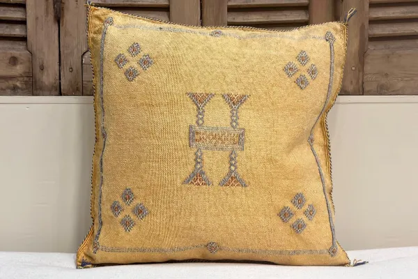 Sabra Kussen Marokko geel 45cm x 45cm incl vulling nr.14185