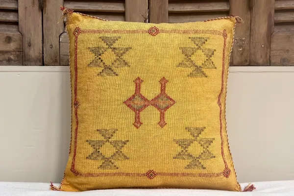 Sabra Kussen Marokko geel 45cm x 45cm incl vulling nr.14210