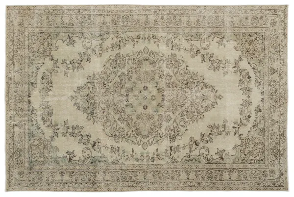 Vintage vloerkleed beige 15087 293cm x 192cm