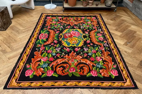 Rozenkelim authentiek, handgeweven in Moldavië 36015 246cm x 167cm  