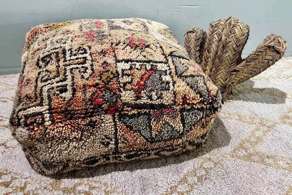 Marokkaanse Poef nr.12044 60cm x 60cm x 25cm incl. vulling