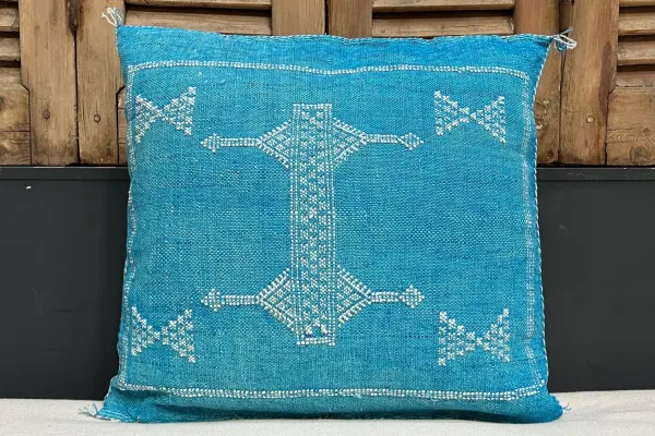 Sabra Kussen uit Marokko blauw 45cm x 45cm incl vulling nr.55356