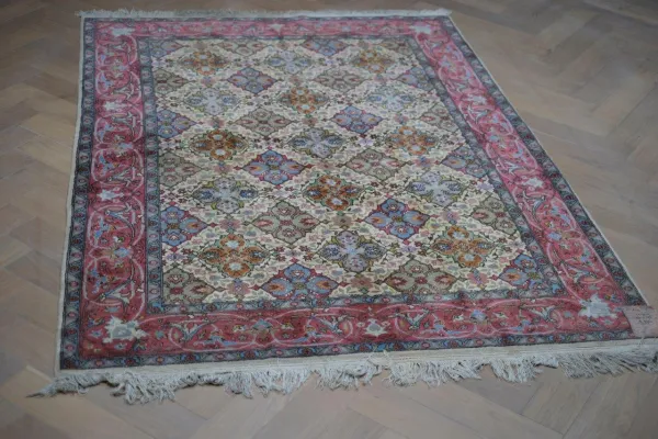 Ongeschoren Tabriz vloerkleed, nr.12949 242cm x 171cm