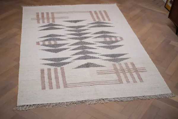 Handgemaakt vloerkleed van jute uit India 22504 300cm x 200cm