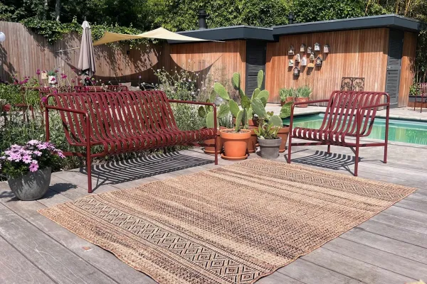 Jute look platgeweven vloerkleed nr.8761, in diverse maten verkrijgbaar 