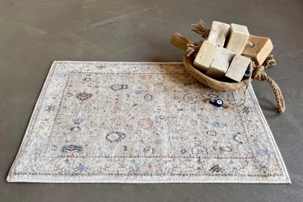 SALE Badmat 2240 (60cm x 40cm) showroom model, randje rafelt