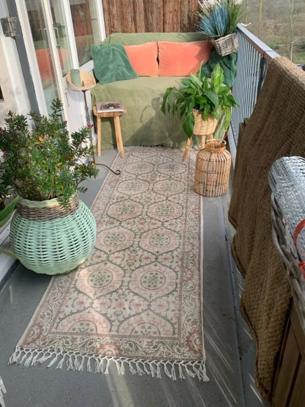 Buitenkleed rozenkelim loper 7680 240cm x 80cm gemaakt van PET Flessen 