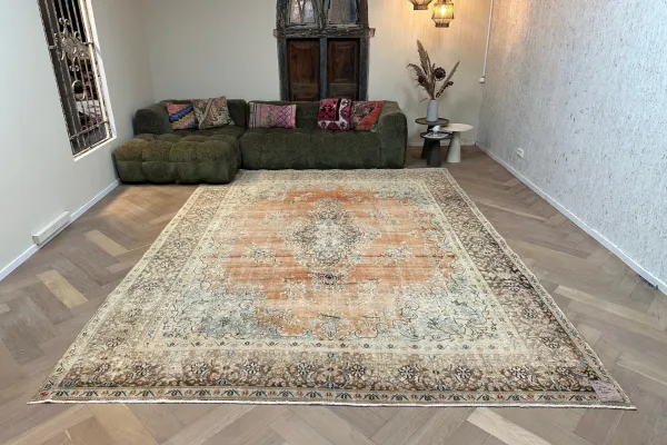 Vintage Perzisch vloerkleed 62912 383cm x 283cm