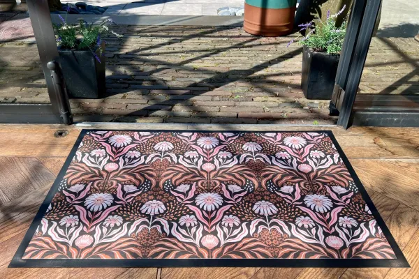 SALE Deurmat 84301 90 x 60cm Er zitten lichte vegen in de print