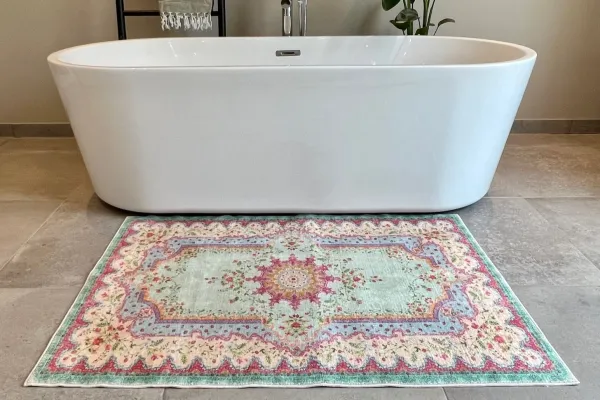 Grote badmat pastel kleuren (120cm x 80cm) nr 1471    