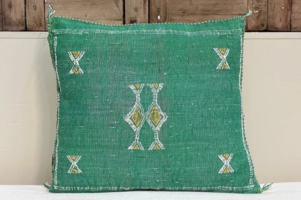 Sabra Kussen uit Marokko groen 45cm x 45cm incl vulling nr.64133