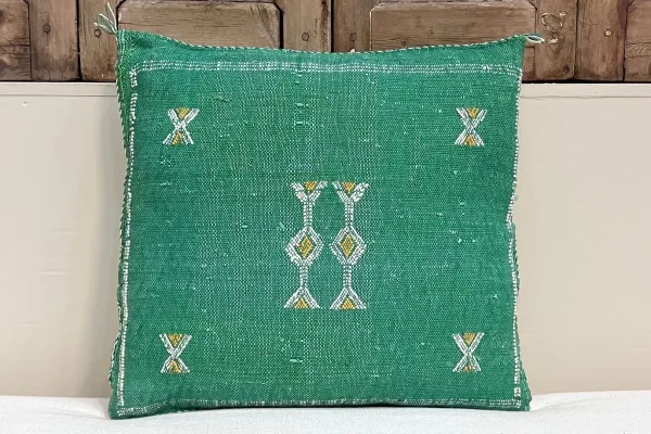 Sabra Kussen uit Marokko groen 45cm x 45cm incl vulling nr.64135