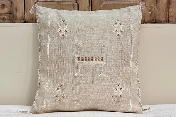 Sabra Kussen uit Marokko beige 45cm x 45cm incl vulling nr.64143