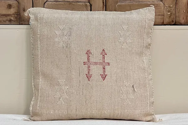 Sabra Kussen uit Marokko beige 45cm x 45cm incl vulling nr.64146