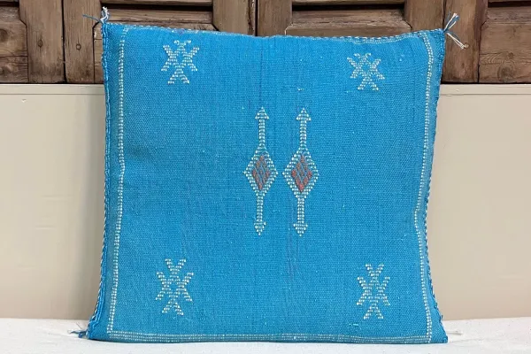 Sabra Kussen uit Marokko blauw 45cm x 45cm incl vulling nr.64156