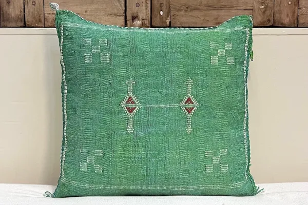 Sabra Kussen uit Marokko groen 45cm x 45cm incl vulling nr.64158