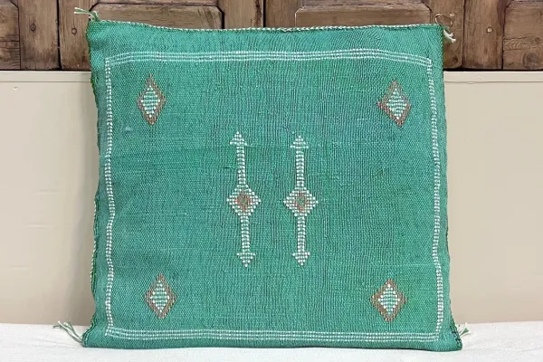 Sabra Kussen uit Marokko groen 45cm x 45cm incl vulling nr.64161