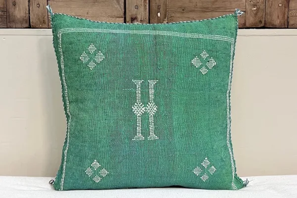 Sabra Kussen uit Marokko groen 45cm x 45cm incl vulling nr.64162