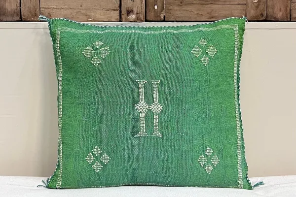 Sabra Kussen uit Marokko groen 45cm x 45cm incl vulling nr.64165