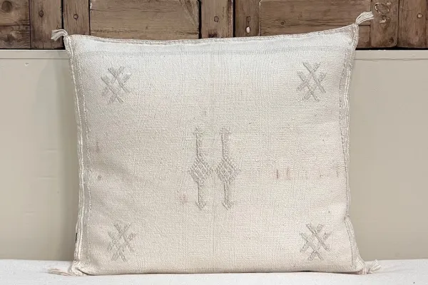 Sabra Kussen uit Marokko wit 45cm x 45cm incl vulling nr.64170