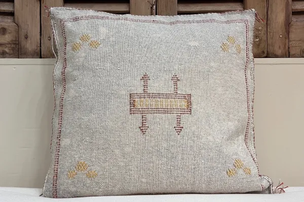 Sabra Kussen uit Marokko grijs / blauw 45cm x 45cm incl vulling nr.95115