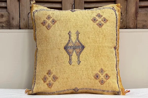 Sabra Kussen Marokko geel  45cm x 45cm incl vulling nr.14111