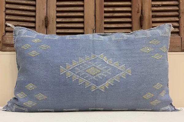 Sabra Kussen uit Marokko blauw 100cm x 50cm incl vulling nr.63062