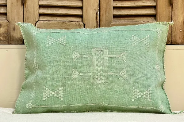 Sabra Kussen uit Marokko turquoise 60cm x 40cm incl vulling nr.62688