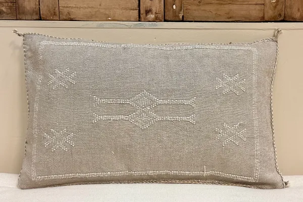Sabra Kussen uit Marokko grijs 60cm x 40cm incl vulling nr.93351