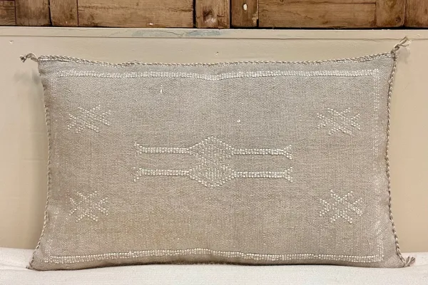Sabra Kussen uit Marokko grijs 60cm x 40cm incl vulling nr.93357