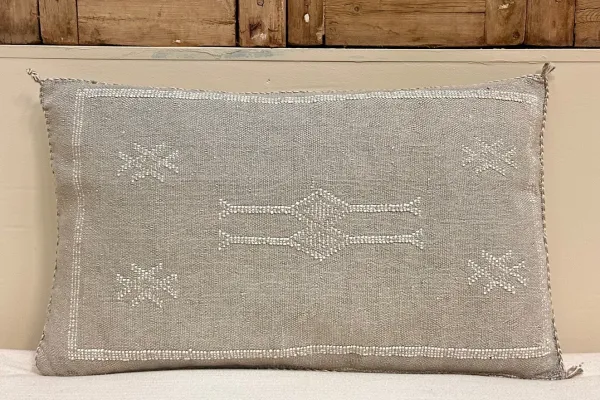 Sabra Kussen uit Marokko grijs 60cm x 40cm incl vulling nr.93358