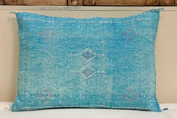 Sabra Kussen uit Marokko blauw 60cm x 40cm incl vulling nr.93361