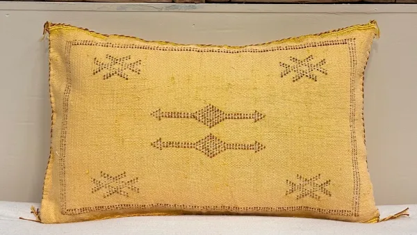 Sabra Kussen uit Marokko geel 60cm x 40cm incl vulling nr.93367