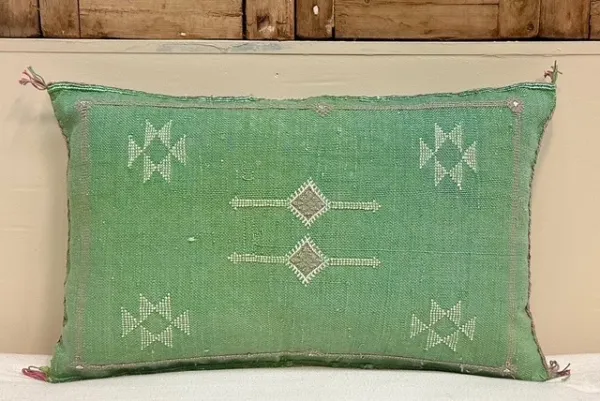 Sabra Kussen uit Marokko groen 60cm x 40cm incl vulling nr.93379