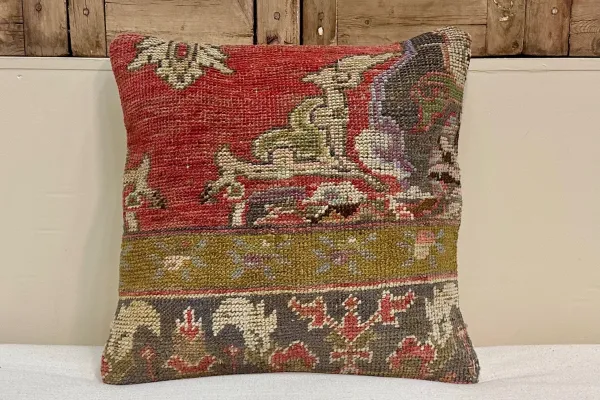 Kelim kussen uit Turkije 45cm x 45cm incl binnenkussen Nr.16011