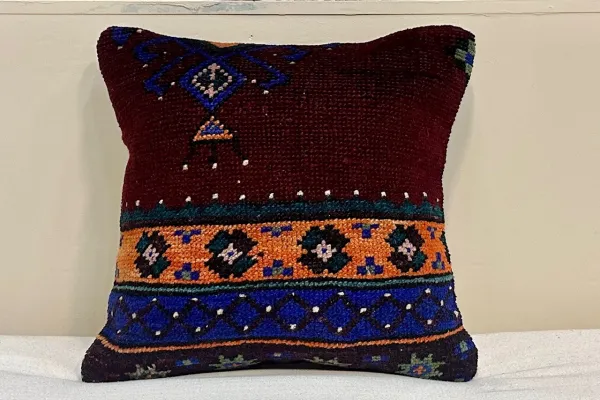 Kelim kussen uit Turkije 40cm x 40cm incl binnenkussen Nr.16023