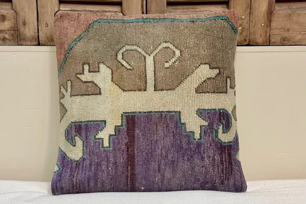 Kelim kussen uit Turkije 50cm x 50cm incl binnenkussen Nr.16043