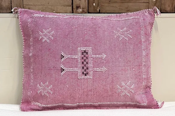Sabra Kussen uit Marokko roze 60cm x 40cm incl vulling nr.93272