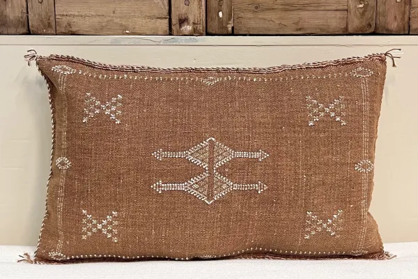 Sabra Kussen uit Marokko bruin 60cm x 40cm incl vulling nr.93279
