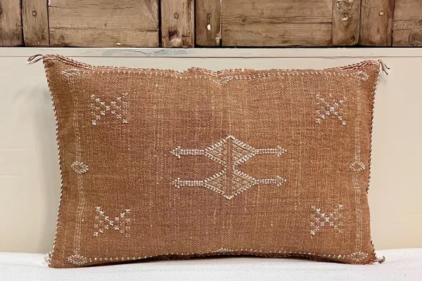 Sabra Kussen uit Marokko bruin 60cm x 40cm incl vulling nr.93303