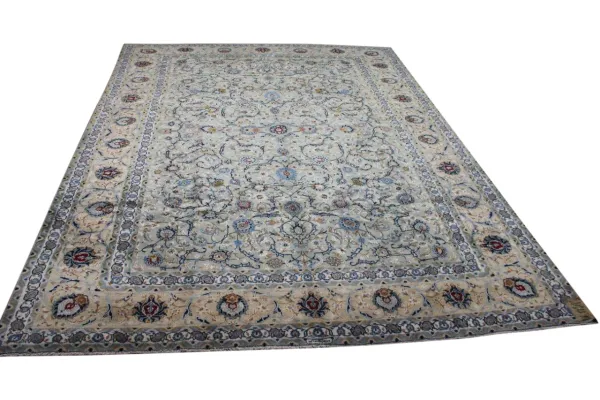 Keshan zijde vloerkleed nr.17940 395cm x 290cm (uit 1980)