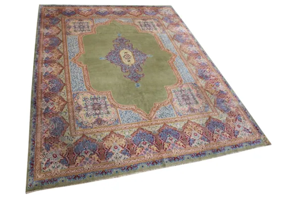 Kirman vloerkleed 390cm x 300cm  ongeschoren