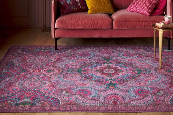 Sale vintage look vloerkleed 275cm x 185cm showroom model