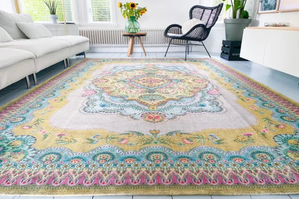 SALE vintage look vloerkleed 185cm x 120cm showroom model  