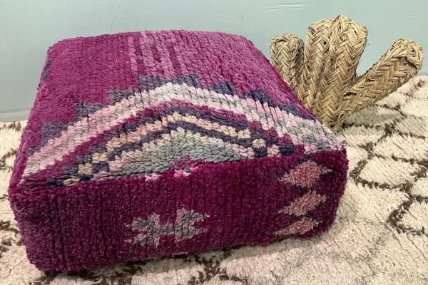  Marokkaanse Poef 60cm x 60cm x 25cm nr: 75067 incl. vulling