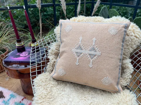 PRE-SALE Sabra style kussen Marokko beige 45cm x 45cm Verwacht eind Juni